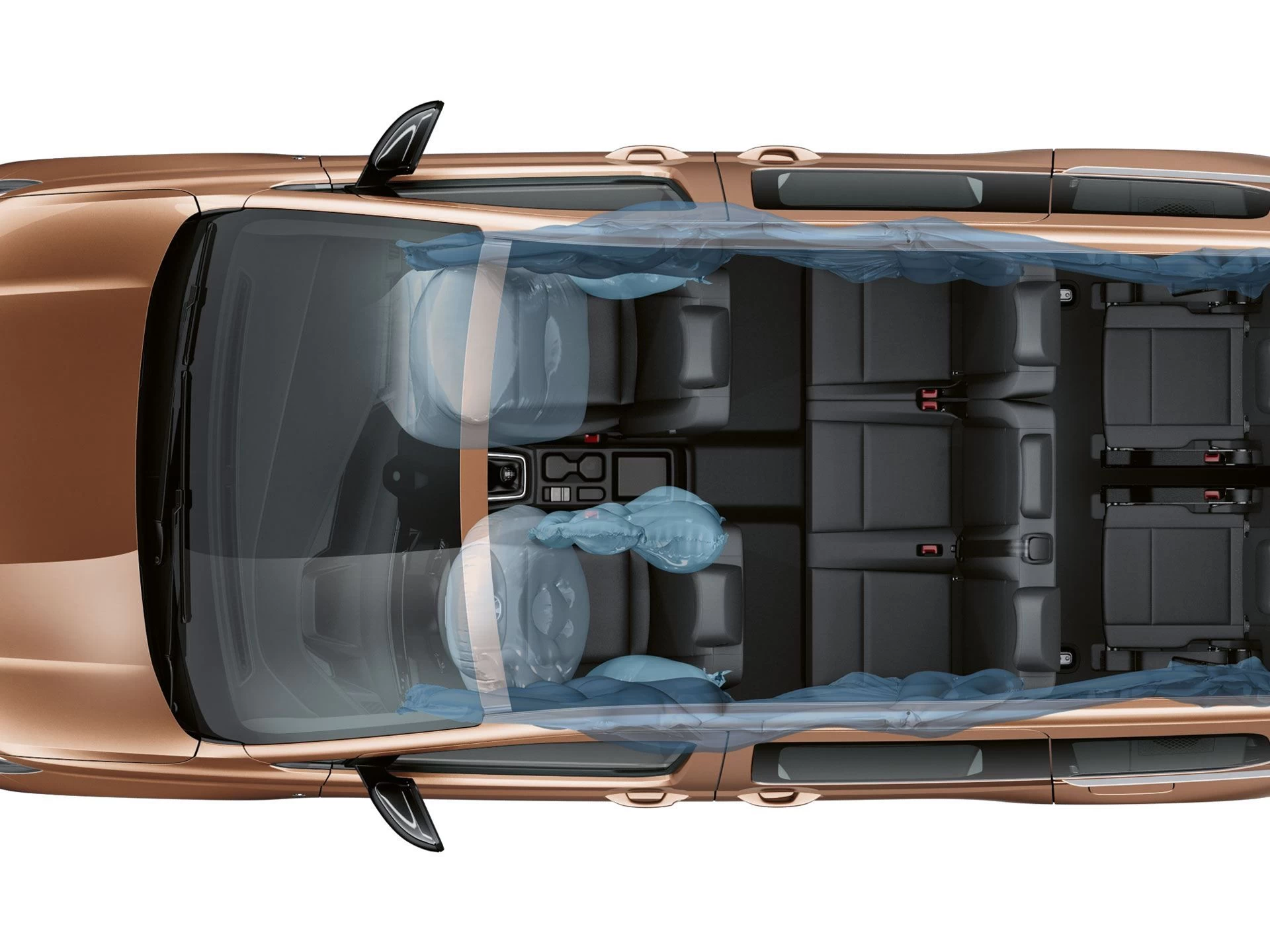 Центральная боковая подушка безопасности коммерческого и пассажирского Caddy